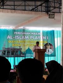 PERESMIAN MASJID AL ISLAM PLAYEN OLEH BUPATI